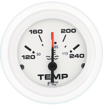 TELEFLEX WATER TEMP GAUGE IB/OB ARCTIC SERIES 120-240 DEGREES