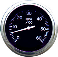 TELEFLEX TACHOMETER GAUGE HEAVY DUTY  0-6000 RPM