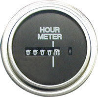 TELEFLEX HOURMETER GAUGE HEAVY DUTY  0-10,000 HOURS