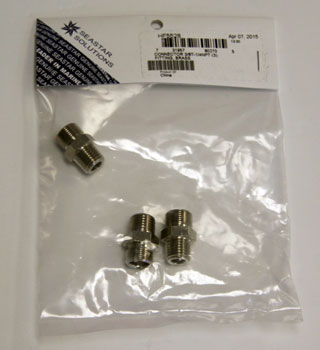 CONNECTOR 3/8 TUBE 1/4 NPT FITTING BRASS (3)