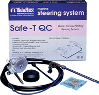 SEASTAR TELEFLEX STEERING SYSTEM SAFE-T QUICK CONNECT ROTARY 14' LENGTH