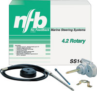 SEASTAR TELEFLEX STEERING SYSTEM NO FEED BACK 4.2 ROTARY 19' LENGTH