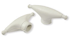 SPREADER BOOT MED WHITE FITS 1"-2"