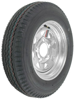 TIRE & RIM 5.30 X 12C 5 LUG GALVANIZED