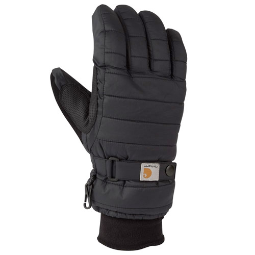 CARHARTT WOMENS QUILTED INSULATED GLOVE BLACK SMALL