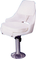 CHAIR HELMSMAN CUSHION MT PLATE & FIXED 15" PED