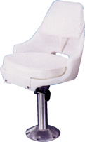 TODD CHAIR HELMSMAN CUSHION MOUNT PLATE & FIXED 15" PEDESTAL