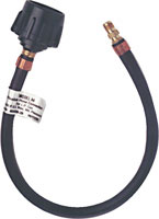 TRIDENT RUBBER PROPANE PIGTAIL HOSE 20" WITH QUICK CLOSING COUPLING