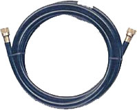TRIDENT RUBBER PROPANE HOSE WITH BRASS FITTINGS  5' LONG