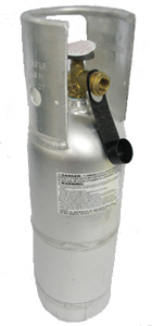 TRIDENT MARINE PROPANE TANK ALUMINUM CYLINDER 22.5" X 6.3" 6 LB CAPACITY