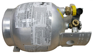 PROPANE TANK CYL.10LB CAP HORIZONTAL ALUMINUM