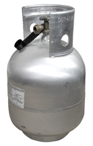 TRIDENT MARINE PROPANE TANK CYLINDER ALUMINUM 20 LB CAPACITY EMPTY