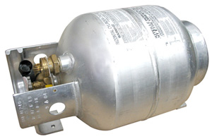 20 lbs (5 Gallon) Manchester Aluminum Propane Cylinder with OPD (usually  arrives within 1 week)