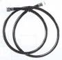 TRIDENT RUBBER PROPANE HOSE WITH BRASS FITTINGS 1/4" MNPT/FNPT 25' LONG