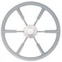 STEERING WHEEL 17" GREY COVERED S/S 3/4" TAPERED SHAFT