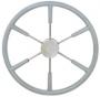 STEERING WHEEL 21-1/8" GREY COVERED S/S 3/4"SHFT