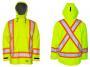 SAFETY JACKET 300D LARGE GREEN ANSI APPRVD