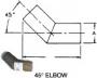 CENTEK MARINE EXHAUST ELBOW VERNATUBE FIBERGLASS 4" X 45 DEGREE