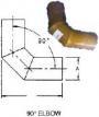 CENTEK MARINE EXHAUST 90 DEGREE ELBOW VERNATUBE FIBERGLASS 6" X 13.52"