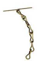 OARLOCK SAFETY CHAINS BRASS PAIR