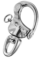 SHACKLE SNAP 2 3/4" W/ SWIVEL EYE S/S WLL 2112#