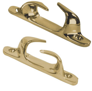 WHITECAP SKENE BOW CHOCKS BRASS 4-1/2"