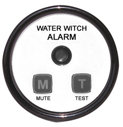 BILGE ALARM HIGH WATER 12V ROUND 2.25"DIAM. BLACK