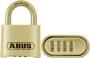 PADLOCK MARINE BRASS 1" COMBINATION LOCK SS BALE