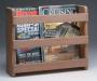 MAGAZINE RACK TEAK 14-3/4 X 12 X 4-1/4