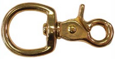 SNAP HOOK SWV .50 EYE WITH TRIGGER 2.5" LONG BRASS