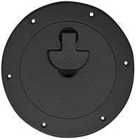 BOMAR DECK PLATE 8" POLYCARBONATE BLACK LOCKING NON-SKID