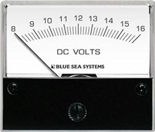 BLUE SEA 8003 VOLTMETER ANALOG DC 8-16 VOLTS