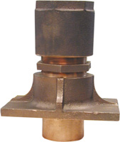 BUCK ALGONQUIN RUDDER PORT BRONZE HEAVY DUTY 1-3/4" USES 1/2"FLAX
