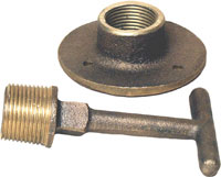 BUCK ALGONQUIN DRAIN PLUG T-HANDLE BRONZE 3/4" PIPE