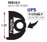 RUB RAIL UNIFLEX WHITE USE 713TUBE-F INSERT*UPS*