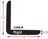 PVC RUB RAIL WHITE L-SHAPED TRIM 20' *TRUCK*