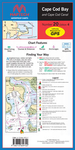 CHART WATERPROOF CAPE COD BAY & CANAL