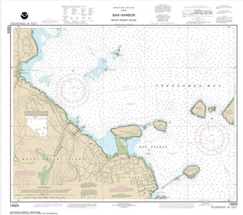 CHART WATER RESISTANT BAR HARBOR