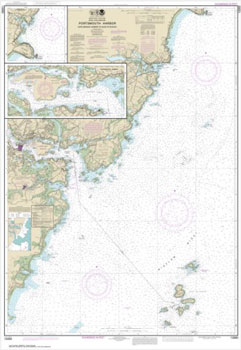 CHART WATER RESISTANT CAPE NEDDICK ISLES SHOALS