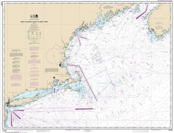 CHART WATER RESISTANT WEST QUODDY HEAD TO NY