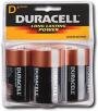 BATTERY ALKALINE D DURACELL 4 PACK MN1300R4Z