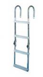 LADDER ALUMINUM 4 STEP FOLDING DECK MOUNT