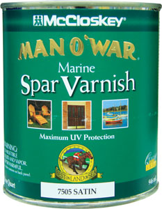 MCCLOSKEY SPAR VARNISH MAN O' WAR SATIN QUART