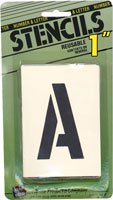 STENCILS 1" A-Z 1-0 PLUS EXTRAS