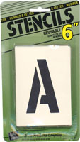 STENCIL KIT PLUS A-Z & 1-0 PLUS EXTRAS 6"