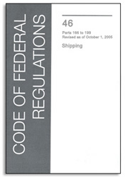 BOOK CFR TITLE 46 SHIPPING PARTS 166-199