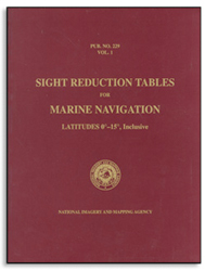 BOOK SIGHT RED TABLE VOL3 MARINE NAV  LAT 30-45