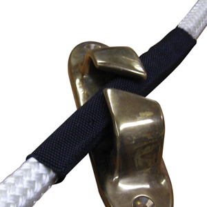 CHAFE GUARD BLACK NYLON FOR 1-1/4" TO 1-1/2" ROPE