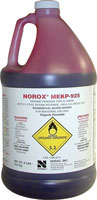 FIBERGLASS HARDENER MEKP ORGANIC PEROXIDE RED GALLON