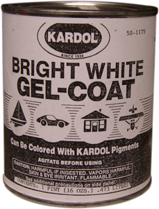 KARDOL GEL COAT BRIGHT WHITE WAXED 16 OZ PINT